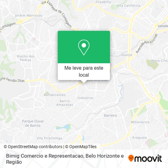 Bimig Comercio e Representacao mapa