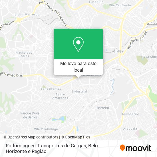 Rodomingues Transportes de Cargas mapa