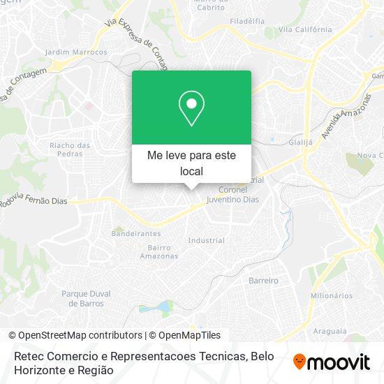 Retec Comercio e Representacoes Tecnicas mapa