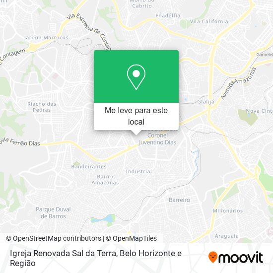 Igreja Renovada Sal da Terra mapa