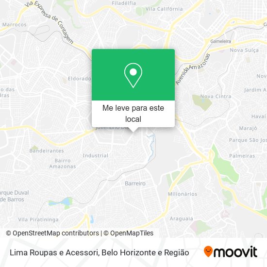 Lima Roupas e Acessori mapa