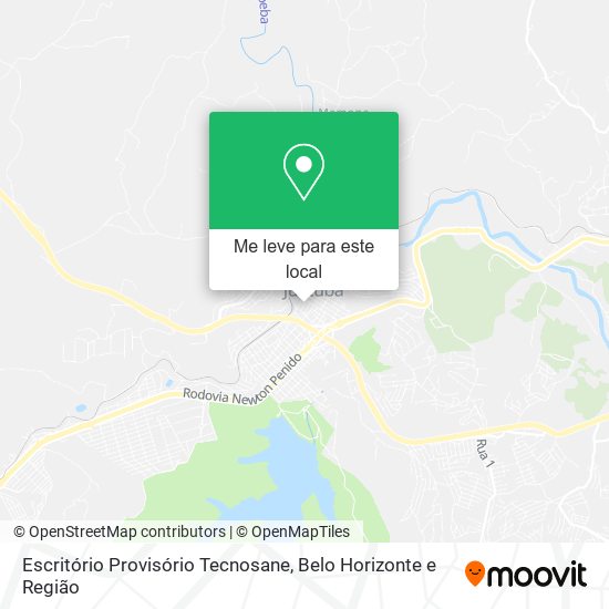 Escritório Provisório Tecnosane mapa