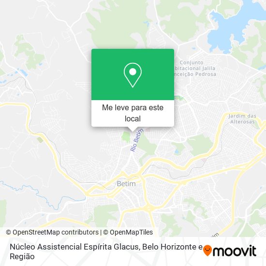 Núcleo Assistencial Espírita Glacus mapa