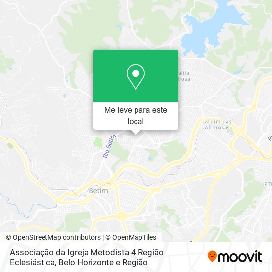Associação da Igreja Metodista 4 Região Eclesiástica mapa
