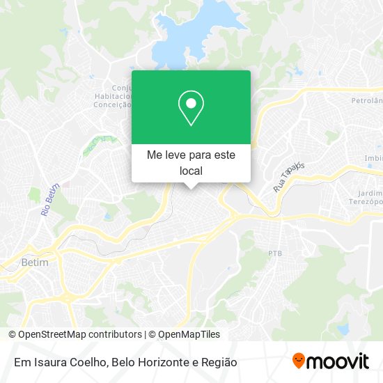 Em Isaura Coelho mapa