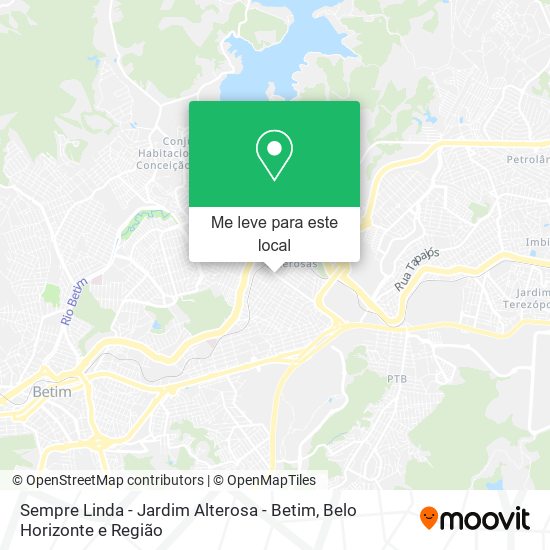 Sempre Linda - Jardim Alterosa - Betim mapa