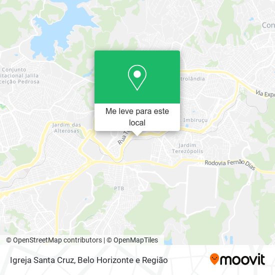 Igreja Santa Cruz mapa
