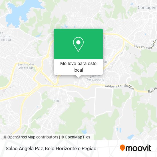 Salao Angela Paz mapa