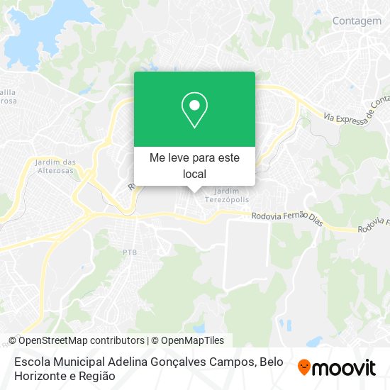 Escola Municipal Adelina Gonçalves Campos mapa