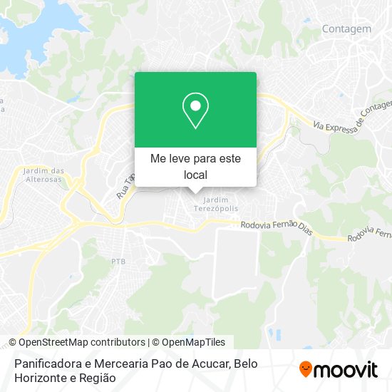 Panificadora e Mercearia Pao de Acucar mapa