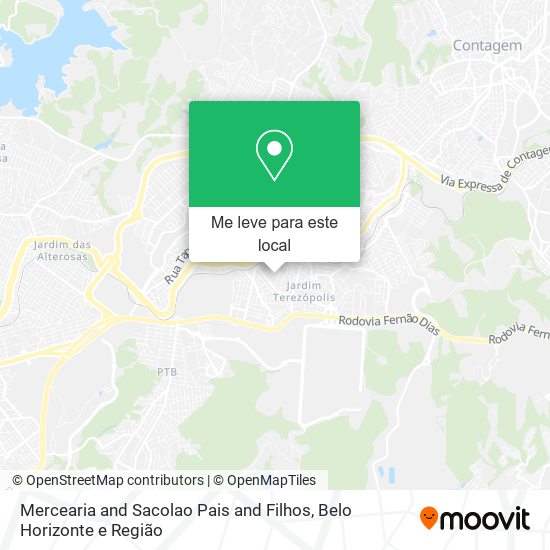 Mercearia and Sacolao Pais and Filhos mapa