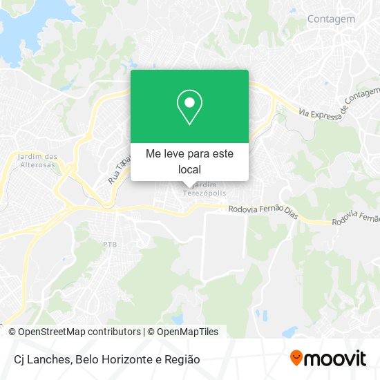 Cj Lanches mapa