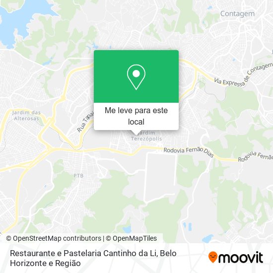 Restaurante e Pastelaria Cantinho da Li mapa