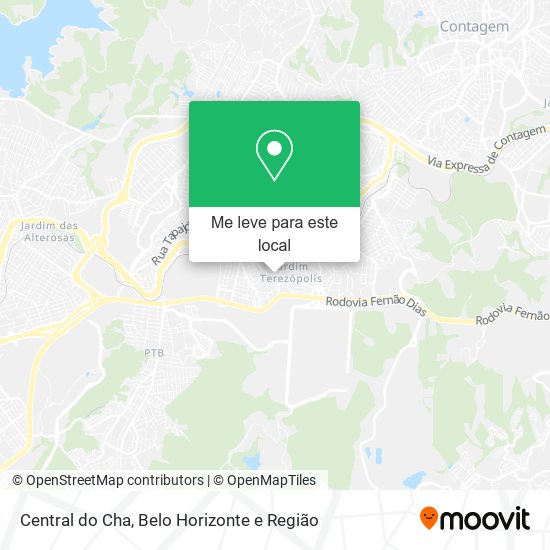 Central do Cha mapa