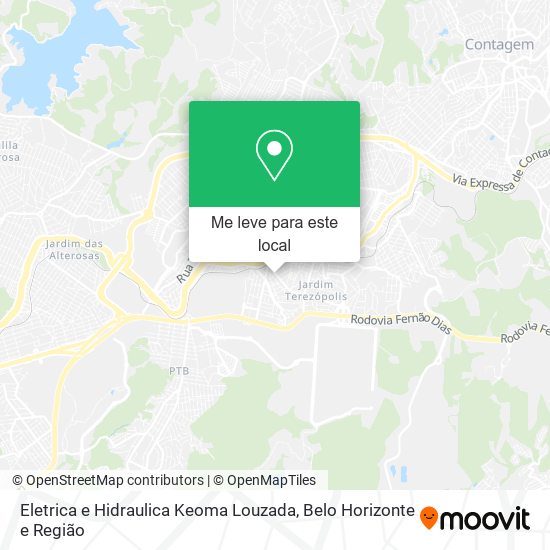 Eletrica e Hidraulica Keoma Louzada mapa