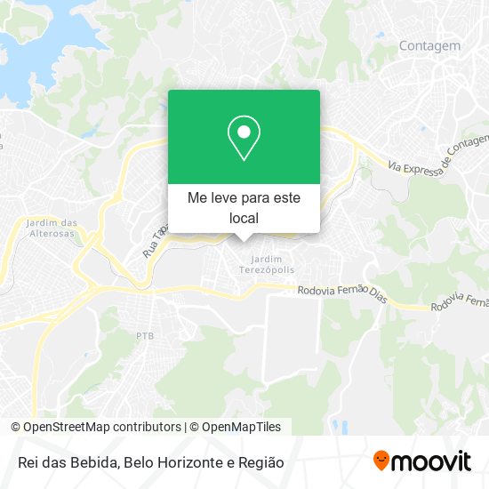 Rei das Bebida mapa