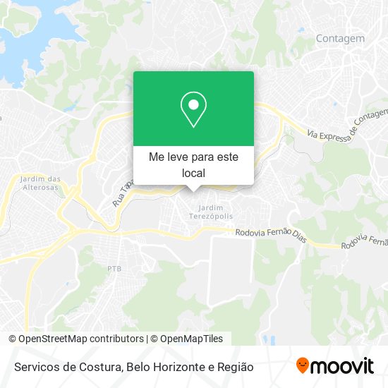 Servicos de Costura mapa