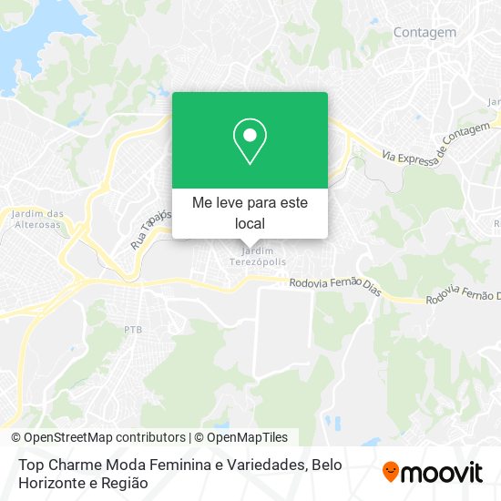 Top Charme Moda Feminina e Variedades mapa
