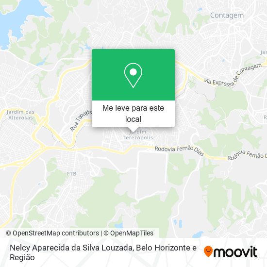 Nelcy Aparecida da Silva Louzada mapa