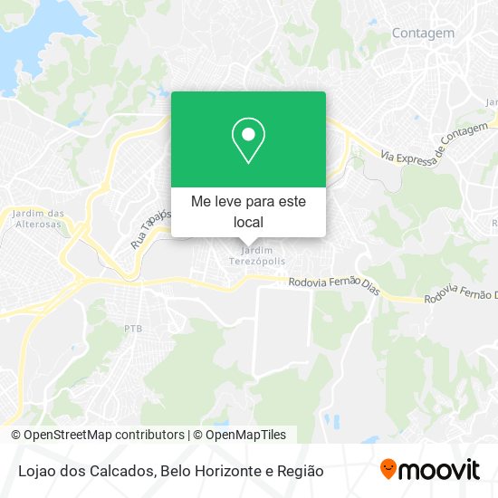 Lojao dos Calcados mapa