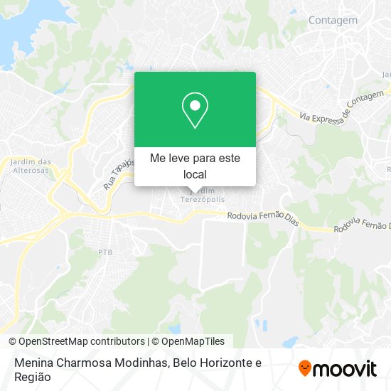 Menina Charmosa Modinhas mapa
