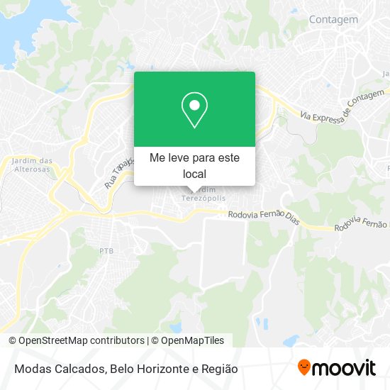 Modas Calcados mapa