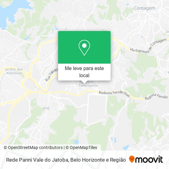 Rede Panni Vale do Jatoba mapa