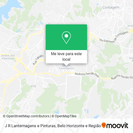 J R Lanternagens e Pinturas mapa