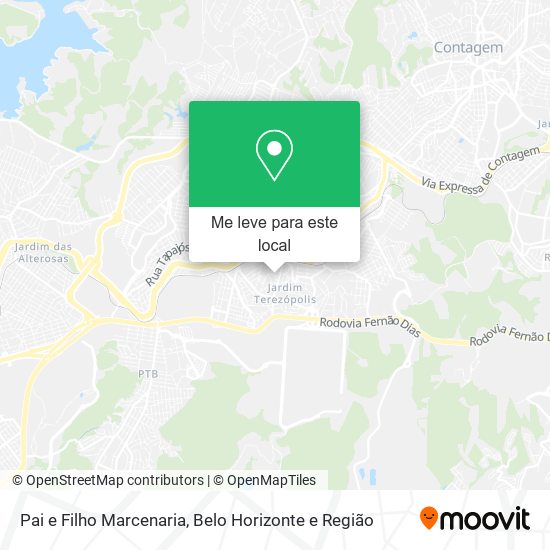 Pai e Filho Marcenaria mapa