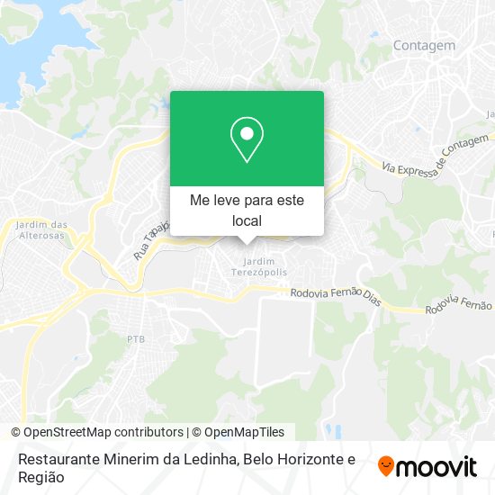 Restaurante Minerim da Ledinha mapa