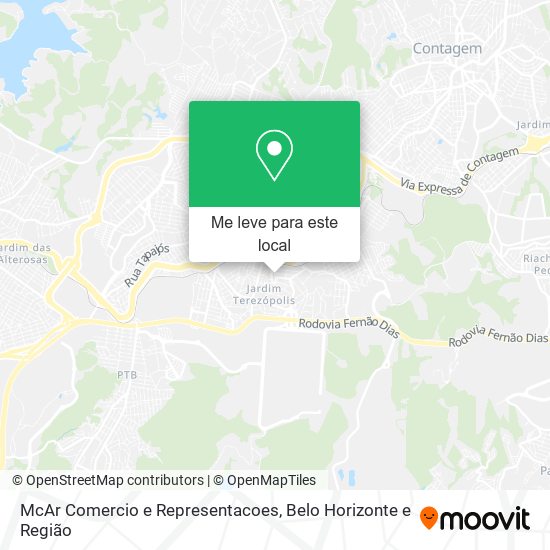 McAr Comercio e Representacoes mapa