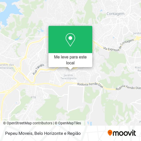 Pepeu Moveis mapa