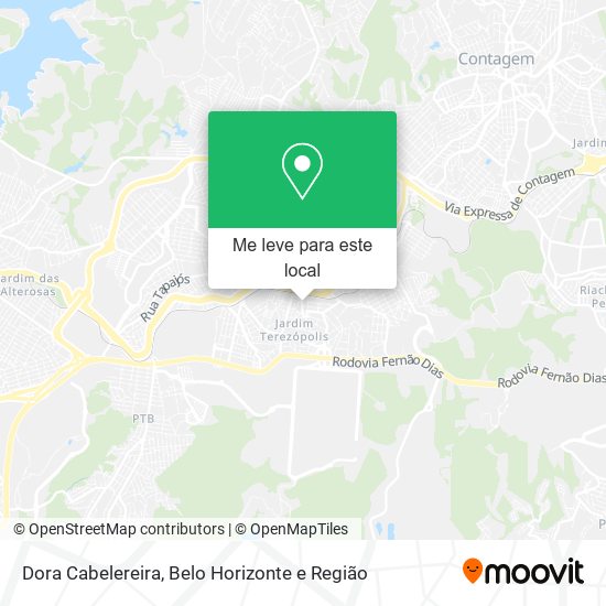 Dora Cabelereira mapa