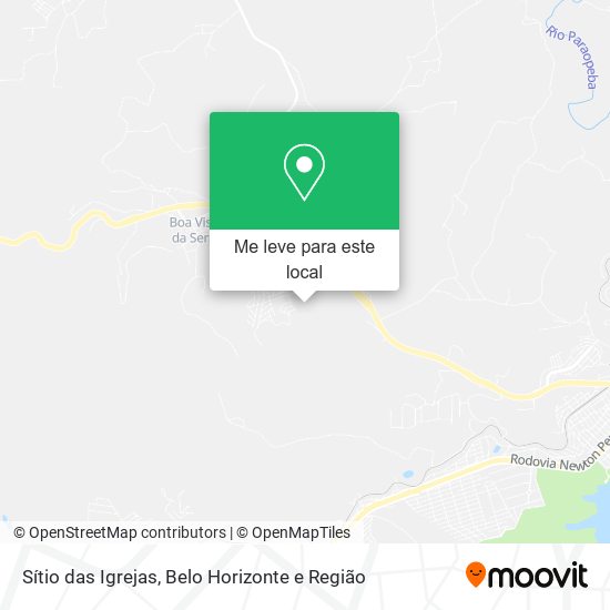Sítio das Igrejas mapa