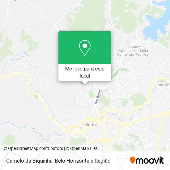 Camelo da Biquinha mapa