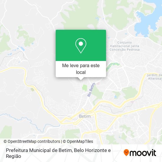 Prefeitura Municipal de Betim mapa