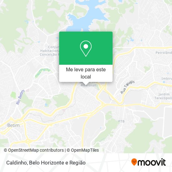 Caldinho mapa