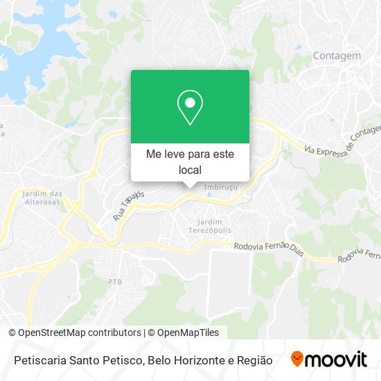 Petiscaria Santo Petisco mapa