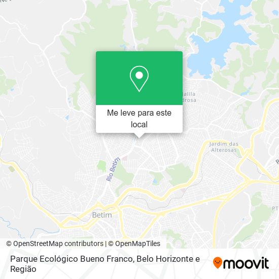 Parque Ecológico Bueno Franco mapa