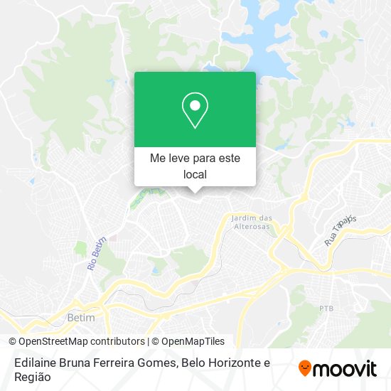 Edilaine Bruna Ferreira Gomes mapa