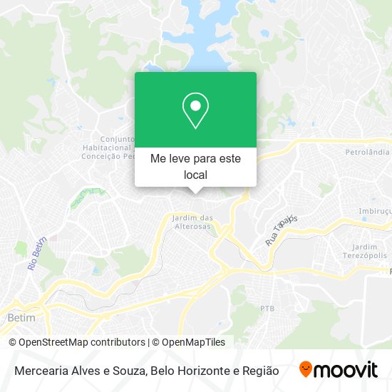 Mercearia Alves e Souza mapa