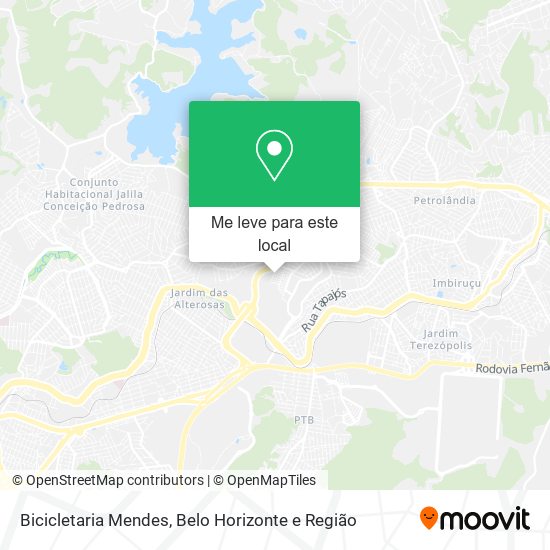 Bicicletaria Mendes mapa