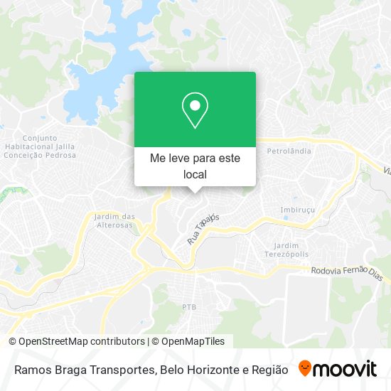 Ramos Braga Transportes mapa