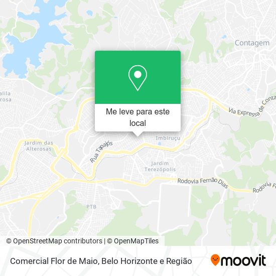 Comercial Flor de Maio mapa
