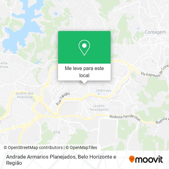 Andrade Armarios Planejados mapa