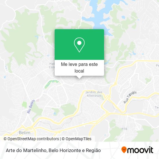 Arte do Martelinho mapa