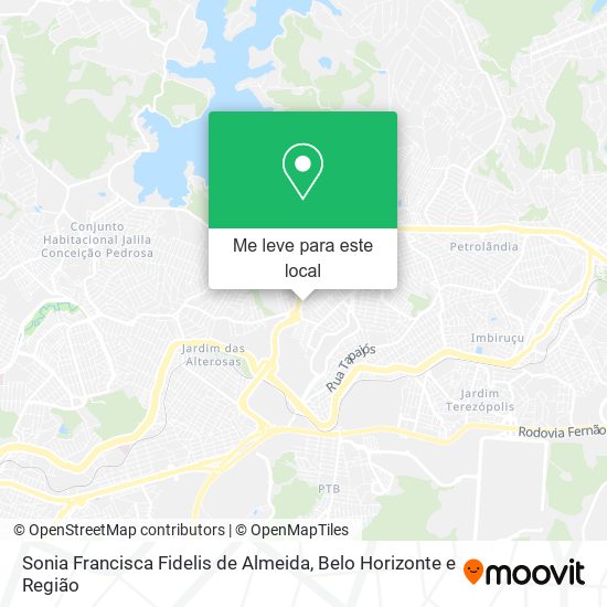Sonia Francisca Fidelis de Almeida mapa