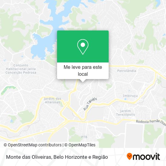 Monte das Oliveiras mapa