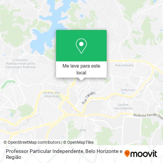 Professor Particular Independente mapa