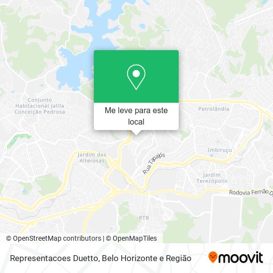 Representacoes Duetto mapa